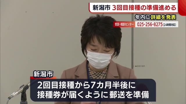 新型コロナ 新潟県内新たに５人感染 新潟市 ワクチン ３回目接種 の準備進める 年内に詳細発表へ 県内ニュース Nst新潟総合テレビ