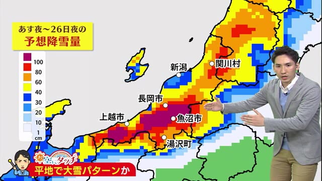 新潟の天気 お空にタッチ １２ ２４ 週末は平地でも大雪のおそれ 今のうちに備えを 県内ニュース Nst新潟総合テレビ