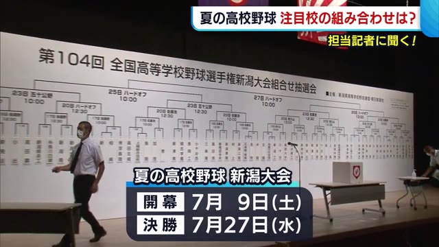 夏の高校野球 プロ注目選手も 担当記者に聞く今大会の 注目校 新潟大会の組み合わせ決定 県内ニュース Nst新潟総合テレビ